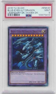 BLUE-EYES ULTIMATE DRAGON HOLO ENK40 LEG. II KAIBA DECK PSA #103073410 MINT 9! - Picture 1 of 2
