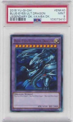 BLUE-EYES ULTIMATE DRAGON HOLO ENK40 LEG. II KAIBA DECK PSA #103073410 MINT 9! - Image 1 of 2