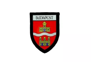 Patch Embroidered Patches Thermoadhesive Flag Printed Budapest Hungary - Picture 1 of 1