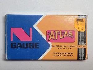 Vintage Atlas N Gauge Scale Track Assortment 10 Short Sections Set #2509 New NIB - Picture 1 of 5