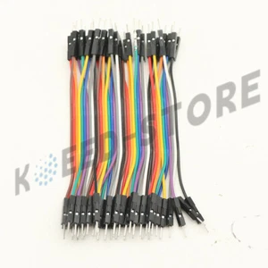40pcs Dupont 10CM Male To Male Jumper Wire Ribbon Cable for Breadboard Arduino - Picture 1 of 2