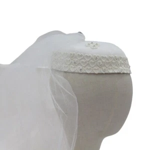 Jenny Lynne Bridal Hat Women's Jewelled Heart Lace Design Wedding Preloved - Picture 1 of 24