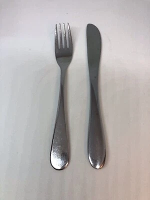 Kinderbesteck Jako-O - silber - Messer und Gabel - Bild 1 von 2