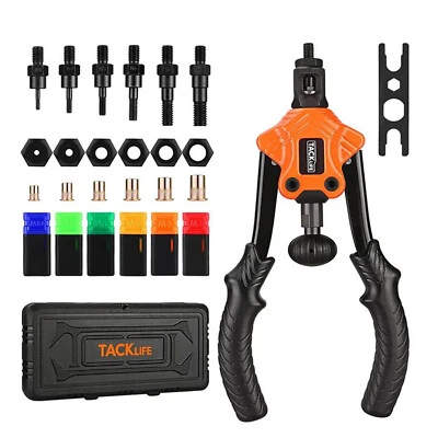 TACKLIFE Rivnut Nietzange Handniet Werkzeug für Muttern M3, M4, M5, M8, M10 - Bild 1 von 4