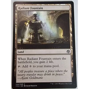 MTG Magic The Gathering Radiant Fountain Card Land 2017 Iconic Masters - Picture 1 of 2