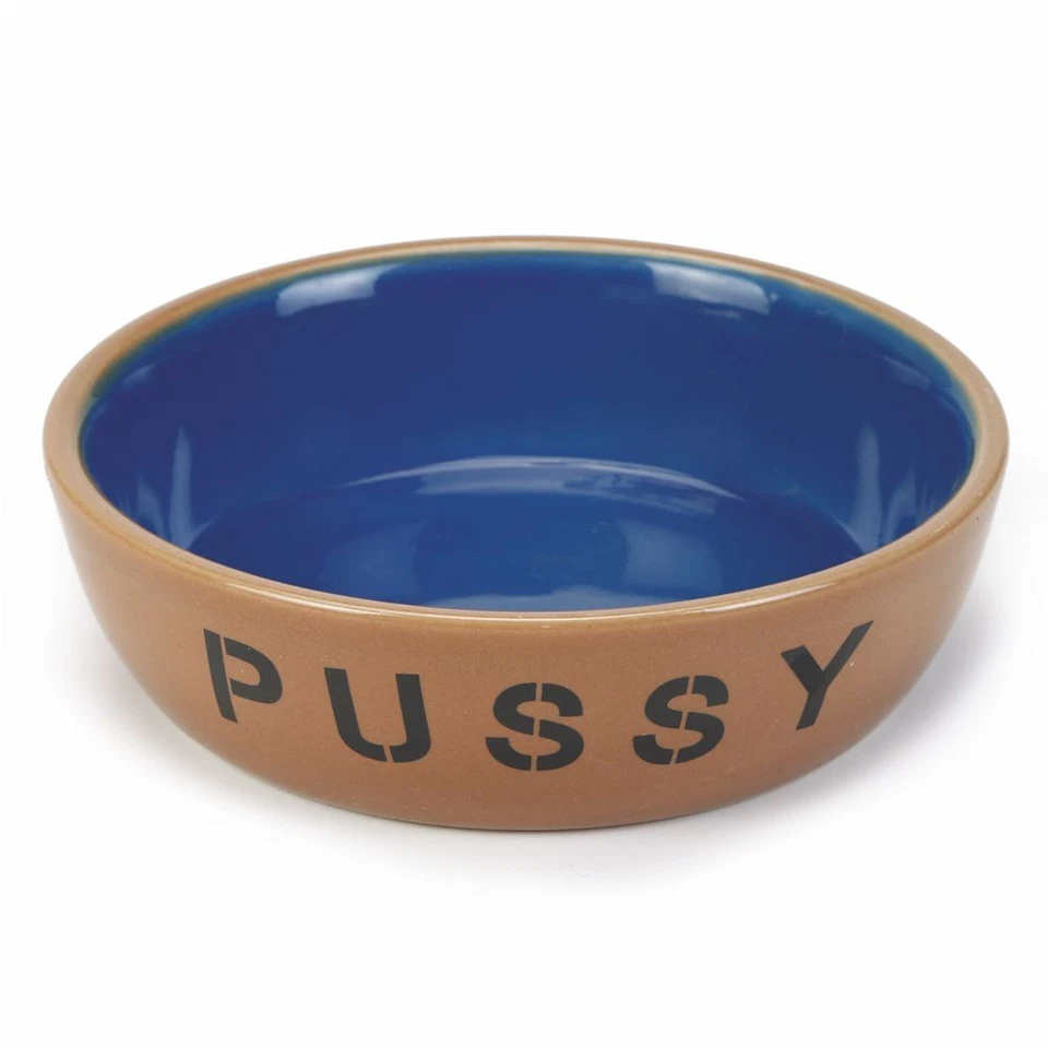 Beeztees Keramik Katzennapf PUSSY - Milchschale Futternapf Fressnapf Schale - Bild 1 von 1