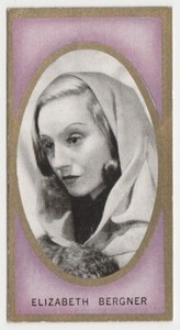 Elisabeth Bergner 1938 Carreras Film Favourites Tobacco Card #38