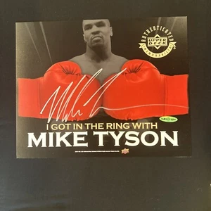 2017 UD Mike Tyson Diamond Conference Signed I Got In The Ring With Rare UD COA - Picture 1 of 5