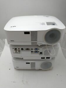 NEC MultiSync VT580 LCD Projector Lot of 3 for Untested for Parts or Repair 