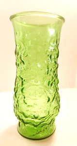 60er Jahre EO Brody Co grüne gerippte Glasvase - Bild 1 von 8