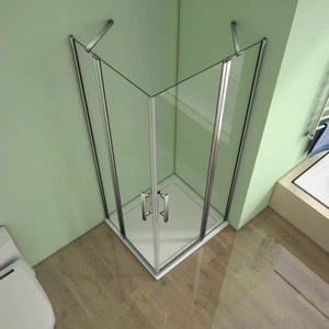 90x90x195cm Duschkabine Eckeinstieg 180° SchwingtAzr Duschabtrennung Dusche A3 - Bild 1 von 7
