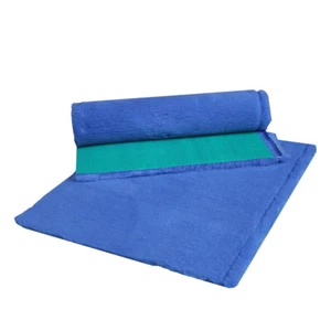VETFLEECE Heavy Duty Greenback Whelping Fleece Bed Puppy Vet Pro Bedding Blue - Picture 1 of 5