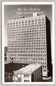 1930s RPPC Fort Worth, TX -The Fair Department Store- Building Unposted Postcard - Picture 1 of 5