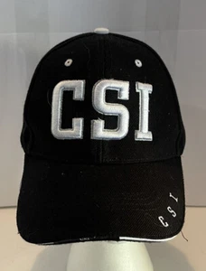 Ice Caps Brand CSI Black Adjustable Hat - Picture 1 of 4