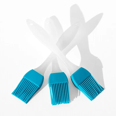 Set of 3 Silicone Pastry Brushes Food Baking Oil Chicken Non-Stick Basting Brush - Image 1 of 4