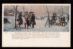 c1920 Washington at Valleyforge military Milwaukee Museum history postcard - Bild 1 von 1