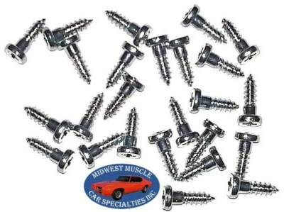 GM GMC Chevy Window Trim Clip Molding Spot Weld Pin Stud Screw In Studs 25pcs - Image 1 of 4