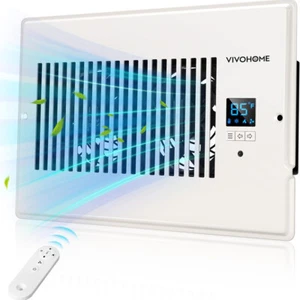6''x10'' Opening Register Booster Fan & Adjustable Wind Direction Louver 10Speed - Picture 1 of 7