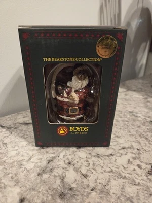 Boyds Bears Longaberger Exclusive Christmas Ornament SANTA BELLYBEAR New In Box