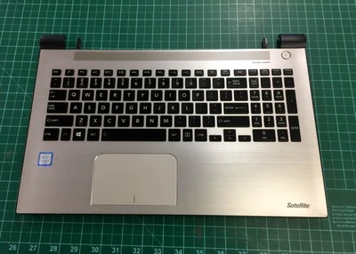 Toshiba Satellite S55-C 15.6" reposamanos panel táctil teclado retroiluminado A000392760 Gr A Foto 1 de 3