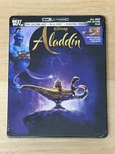 Aladdin 4K Steelbook (New Sealed SOLD OUT Disney Pixar Cartoon Best Buy) - Bild 1 von 9
