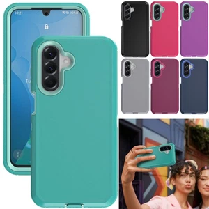 For Samsung Galaxy A17 Shockproof 3 in 1 Hard Rugged Phone Case Heavy Duty Cover - Picture 1 of 61