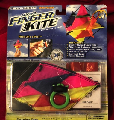 The Kite Factory Micro Finger Kite SNO ESCAMAS Sellado Foto 1 de 4