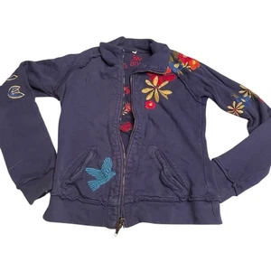 MAKEL Johnny Was Blumen bestickt Damen Jacke klein Boho Vögel Peace Hippie - Bild 1 von 12