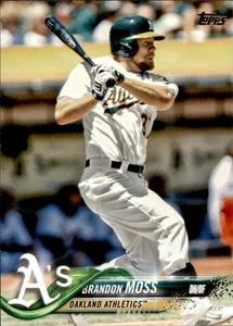 2018 Topps #677 Brandon Moss Oakland Athletics - Picture 1 of 2