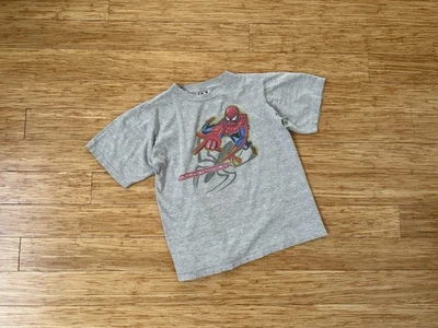 Vintage Y2K Spider Man T Shirt Boys Youth Large Marvel Universe Grey Tee - Image 1 of 4