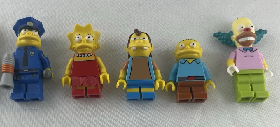 Lego Simpsons 5 Mini figures Lot Lisa Wiggum Ralph Krusty The Clown Nelson - Image 1 of 1