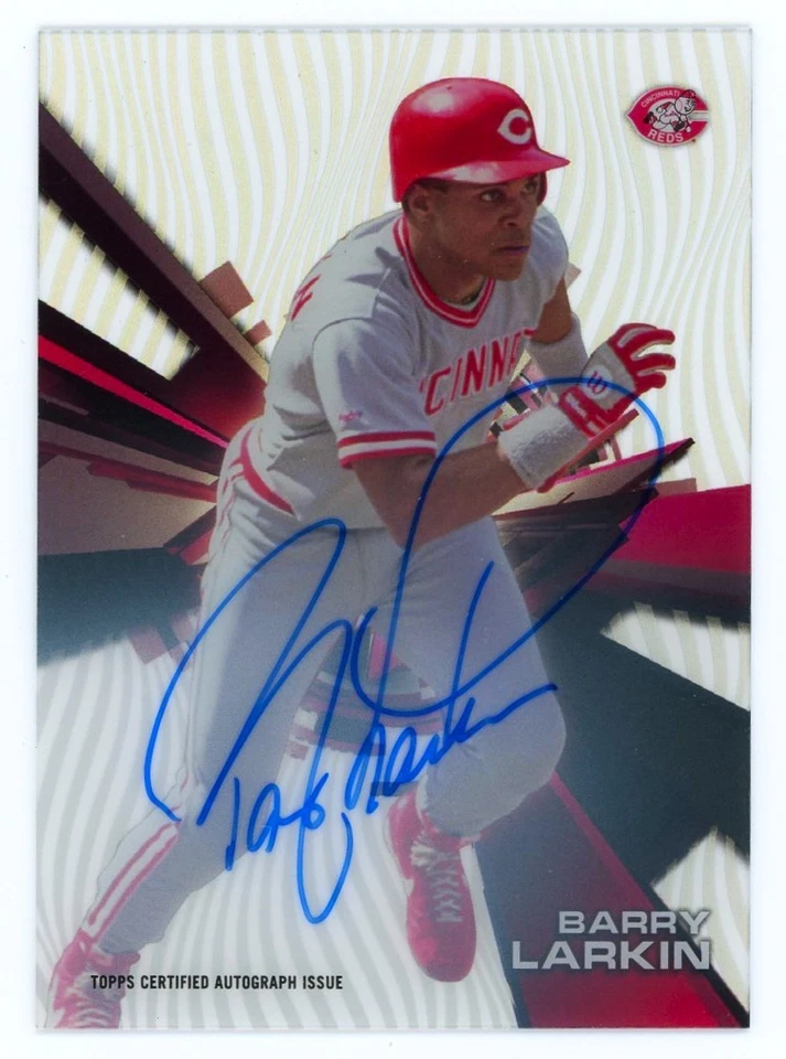2015 Topps High Tek Barry Larkin Auto HOF On Card Autograph Signature Reds - Image 1 of 1