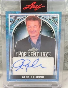 ALEC BALDWIN 2025 LEAF Pop Century Metal On Card AUTO Autograph Encased 57/59 SP - Picture 1 of 2
