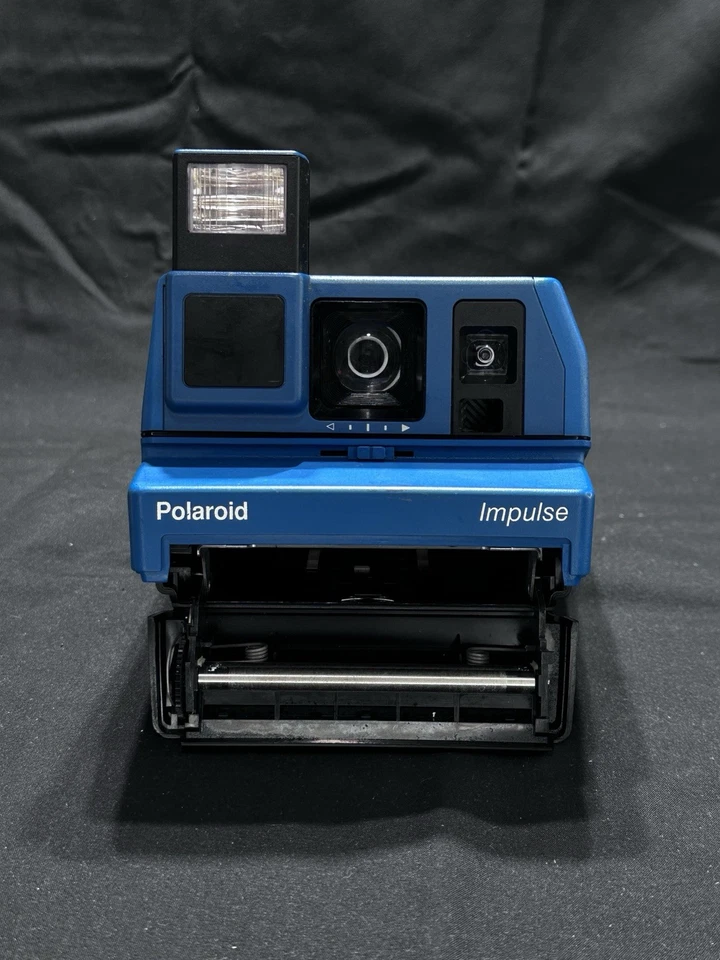 Vintage - Rara macchina fotografica Polaroid Impulse pellicola istantanea blu giada - parzialmente funzionante - Immagine 1 di 4