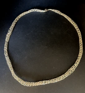Handgefertigte Wikinger Strick Webkette Sterling Silber 925 - Bild 1 von 6