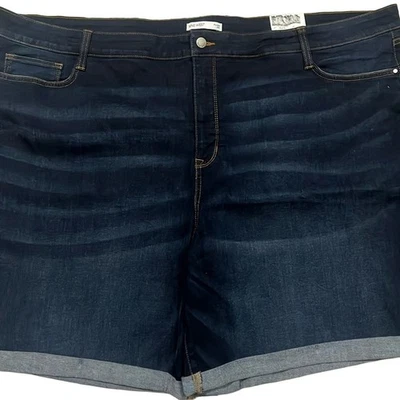 Pantalones Cortos de Denim Nine West Para Mujer 30W Bermudas Elastizados Desgastados Esculpidos Foto 1 de 4