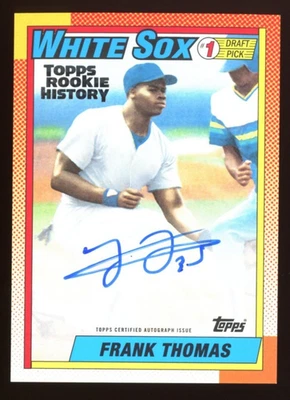 2018 Topps Archives Frank Thomas Rookie History auto #35/99 Jersey Match - Image 1 of 2