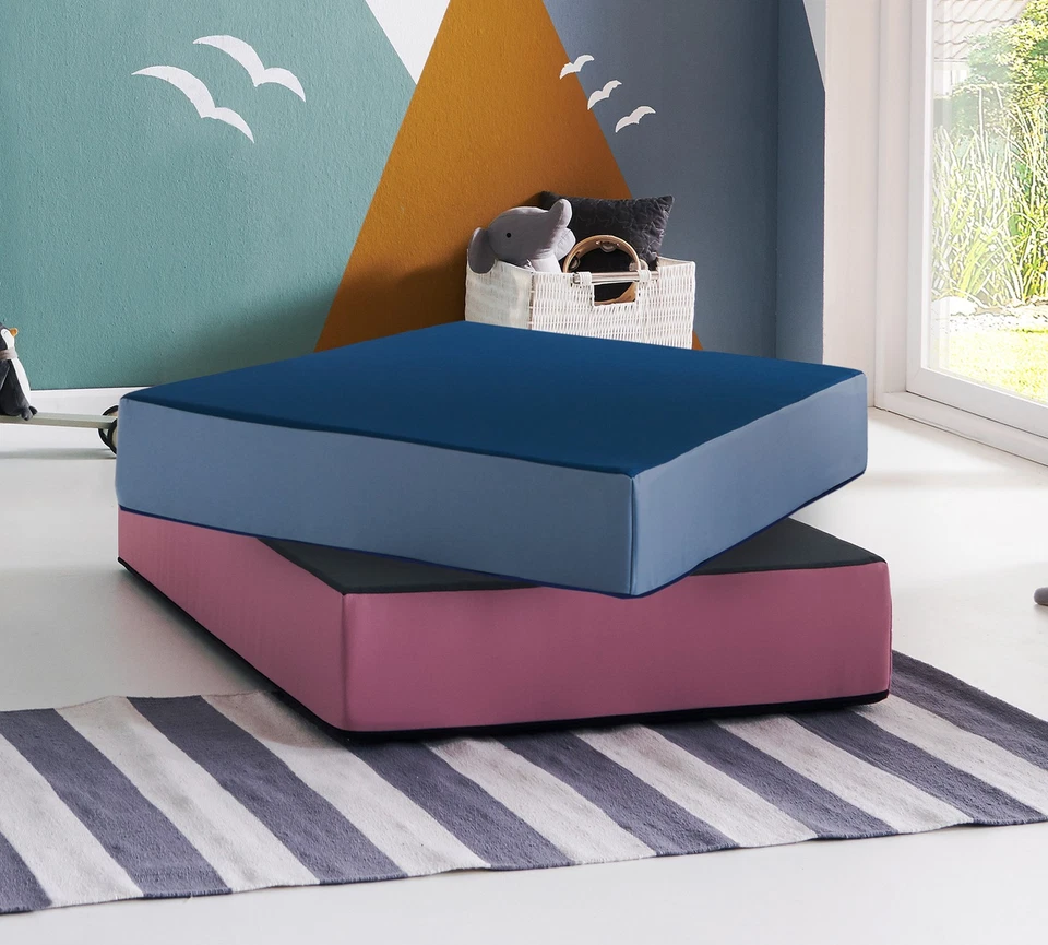SPETEBO Acolchado de cama elástica 99 x 75 x 18 cm - 3 colores - Colchón de gimnasia hinchable juego infantil