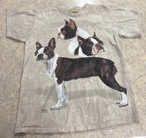T-shirt The Mountain Boston Terrier 2002 taglia grande - Foto 1 di 5