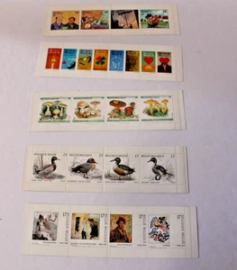 BELGIUM LOT OF 5 STAMP BOOKLETS MNH - Picture 1 of 2