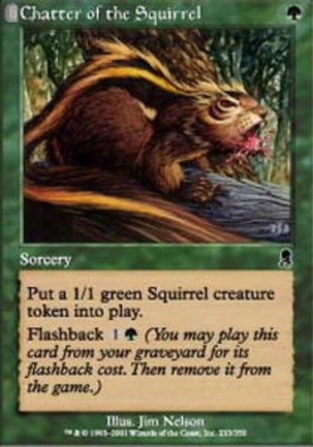 MTG - Chatter of the Squirrel - Odyssey - NM, English Magic FLAT RATE SHIP - Image 1 of 1