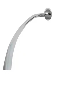 🔥Zenna Home NeverRust 44”bis 72” Aluminium verstellbare gebogene Duschstange in Chrom - Bild 1 von 3
