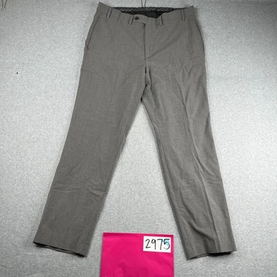 Pantalones Lauren Ralph Lauren Etiqueta Negra Gris Para Hombre Informales Elastizados Clásicos Foto 1 de 4