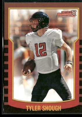 2021-22 Bowman University 2000 Bowman Tyler Shough #2KB-15 Texas Tech - Image 1 of 2