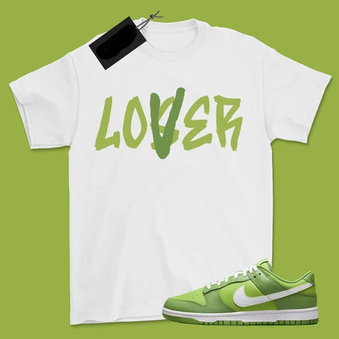 Shirt for Dunk Low Chlorophyll Green Kermit DJ6188-300 Lover Cover