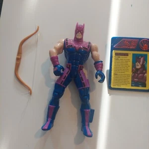 VINTAGE Hawkeye action figure 1995 ToyBiz Iron Man Marvel Action Hour - Picture 1 of 5