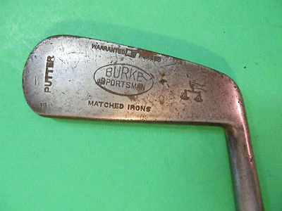 35" Burke Sportsman Putter. Hickory Shaft  - Image 1 of 4