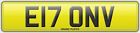 E17 Onv Registration Prefect Elton V Number Plate Eltons No Fees Elt Assigned 4U