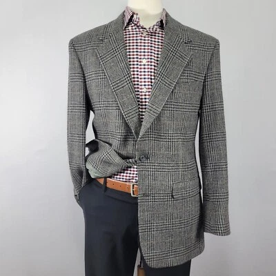 VTG Pierre Cardin Men's Flannel Sport Coat Blazer Two Button Lambs Wool Gray 40L - Image 1 of 4