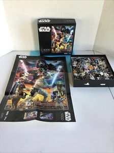 Star Wars Young Skywalker+ Other Characters, 1000 Pc Puzzle by Buffalo Complete - Picture 1 of 5